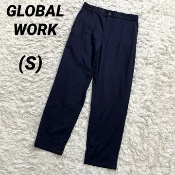 글로벌 워크 릴랙스 이지 팬츠 네이비 S 레이온