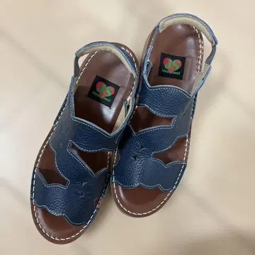 JS 하트 라벨 샌들 24cm 일본제
