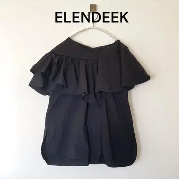 ELENDEEK 엘렌딕 프릴 블라우스 블랙