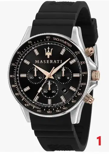 Maserati Sfida Men's 마세라티 블랙 다이얼