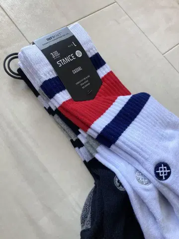 STANCE 캐주얼 양말 3켤레 세트 L 사이즈 새상품