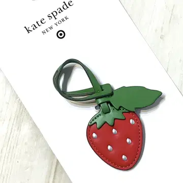 케이트 스페이드 딸기 백 참 잡화 택 키링 katespade 콜라보