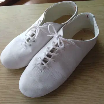 레페토 23.5cm 화이트 가죽 레이스업 슈즈