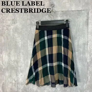 BLUE LABEL CRESTBRIDGE 플리츠 미니 스커트 36
