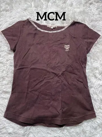 MCM 엠씨엠 로고 티셔츠 반팔 티셔츠