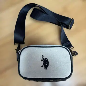 U.S. POLO ASSN 숄더 파우치 미니백 화이트&카모플라쥬