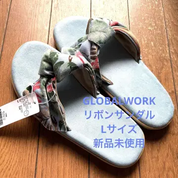 GLOBALWORK 글로벌 워크 리본 샌들 미사용 새상품 L 사이즈