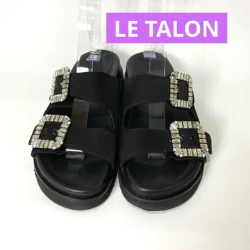 새상품급 루타론 LE TALON 비쥬 더블 벨트 샌들 버클 M