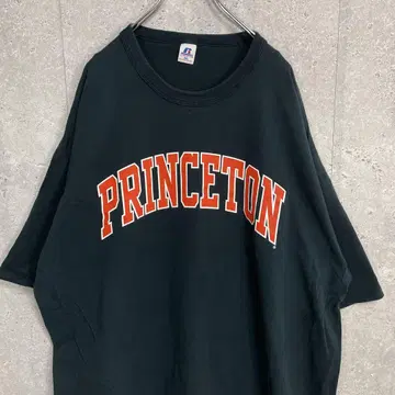 러셀 애슬레틱 프린스턴 대학 칼리지 프린트 빅 티셔츠 2XL