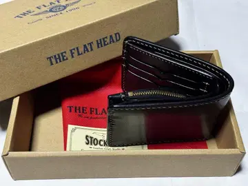 THE FLAT HEAD 2단 폴더형 지갑 지갑 플랫 헤드 소 지방 가죽