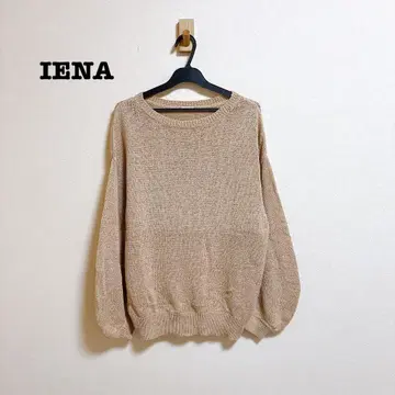 새상품급 IENA 테이프 얀 크루 풀오버 린넨 혼방