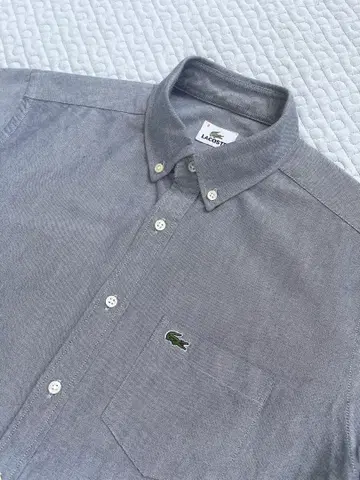 라코스테(LACOSTE) 반팔 셔츠 그레이