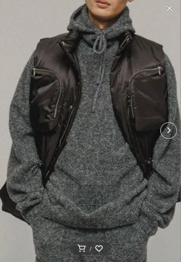 MTOR 버클 니트 후드티 유니섹스