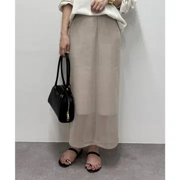 라운지 드레스 Loungedress 스커트 타이트 스커트 시어 메쉬