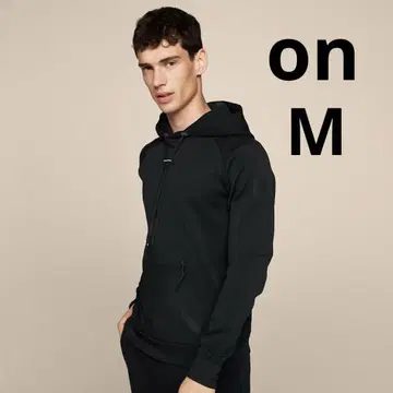 on 풀오버 후드티 러닝 블랙 M