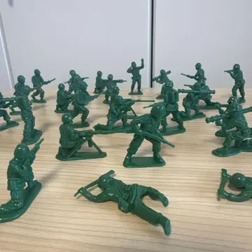토이스토리 그린 컬러 미니어처 병사 피규어 세트 약 30개