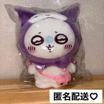 치이카와 산리오 캐릭터즈 모몽가 쿠로미 봉제 인형 콜라보 산리오