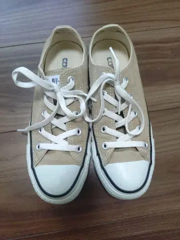 CONVERSE 베이지 로우 컷 스니커즈