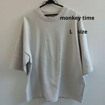 monkey time 오버 사이즈 티셔츠 라이트 그레이