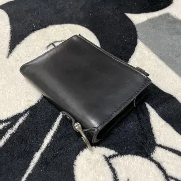 아비렉스 접이식 지갑 블랙 가죽