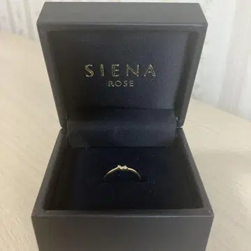 SIENA ROSE 골드링 3개의 다이아몬드 9호 사이즈