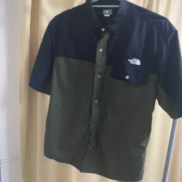 THE NORTH FACE 반팔 셔츠 XL 네이비/카키