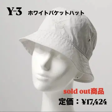 Y-3 버킷 햇 화이트