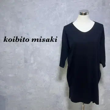 koibito misaki 튜닉 슬릿 블랙 M~L 3947