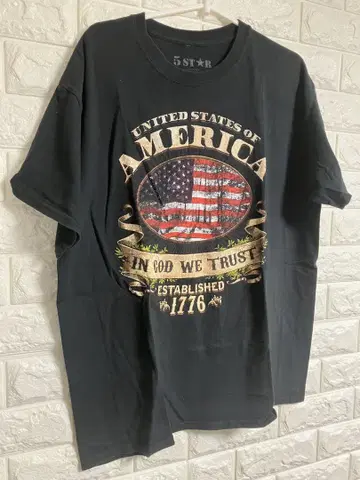 5 STAR AMERICA 빈티지 아메카지 반팔 티셔츠 L 사이즈