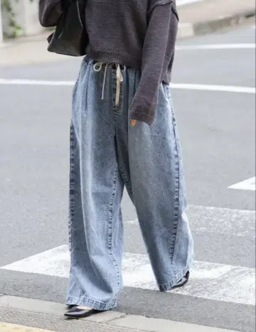 JOURNAL STANDARD 이지 데님 와이드 팬츠