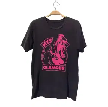 HYS GLAMOUR 핑크 프린트 티셔츠