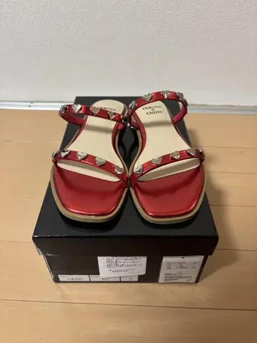 Odette e Odile 레드 샌들 S 사이즈
