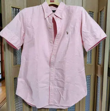 폴로 랄프 로렌 반팔 셔츠 핑크
