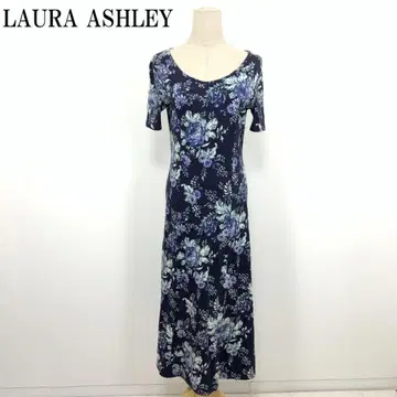 LA6944 로라 애슐리 코튼 꽃무늬 반팔 원피스 네이비 9