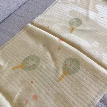 오비 장식 천 여름용 부채