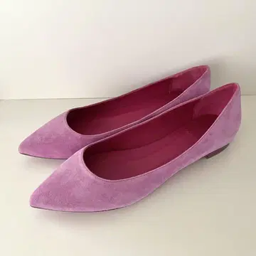 BALDAN 플랫 펌프스 35 1/2 23cm 스웨이드 미사용 중고
