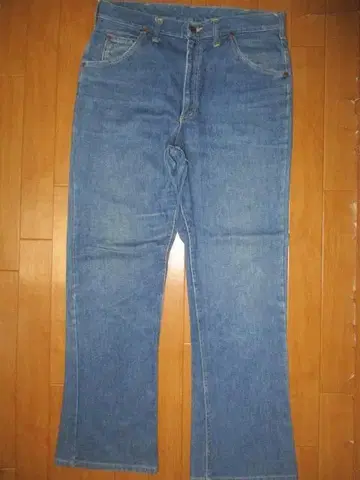 빈티지 70년대 Lee 데님 팬츠 부츠 컷 W33