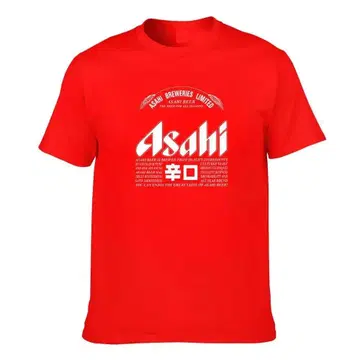 아사히 카라쿠치 레드 티셔츠 XL