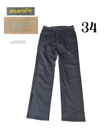 Wrangler 랭글러 구제 의류 컬러 팬츠 블랙 34 인심 80cm