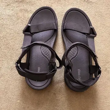 스포츠 샌들 블랙 벨크로식 27.5cm