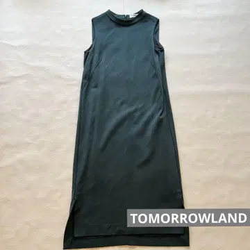 TOMORROWLAND 슬리브리스 롱 원피스 다크 그린 s