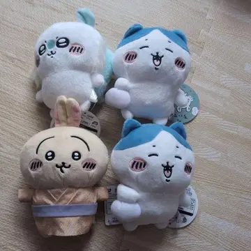 치이카와 토끼 하치와레 모몽가 봉제 인형 세트