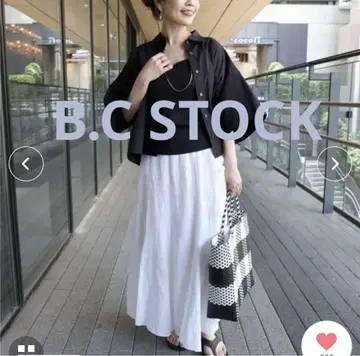 B.C STOCK 크롭 길이 셔츠 베이 세 재고 반팔 셔츠