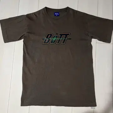 BoTT Space Logo Tee Brown M 사이즈 싱글 스티치