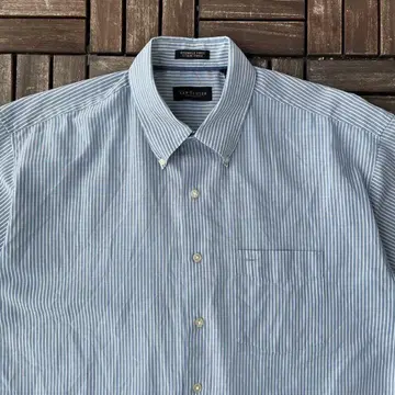 90s 00s VAN HEUSEN 블랙 택 스트라이프 반팔 셔츠 Y2K
