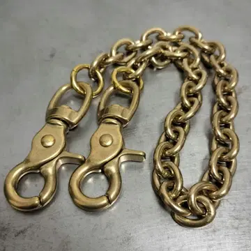 놋쇠 13mm 둥근 방패 지갑 체인 브라스 빈티지 골드