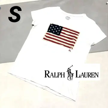 Ralph Lauren 미국 국기 프린트 티셔츠 S 새상품급