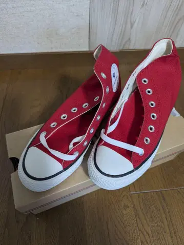 CONVERSE 레드 하이컷 스니커즈