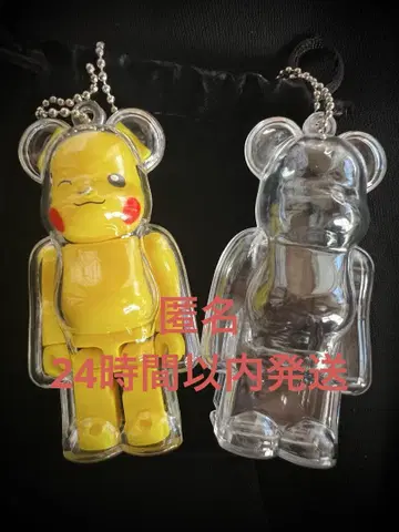 BE@RBRICK 베어브릭 케이스 100% 스트랩 클리어 케이스