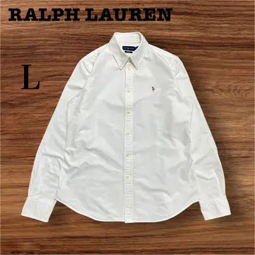 RALPH LAUREN 옥스퍼드 BD 셔츠 화이트 화이트 L